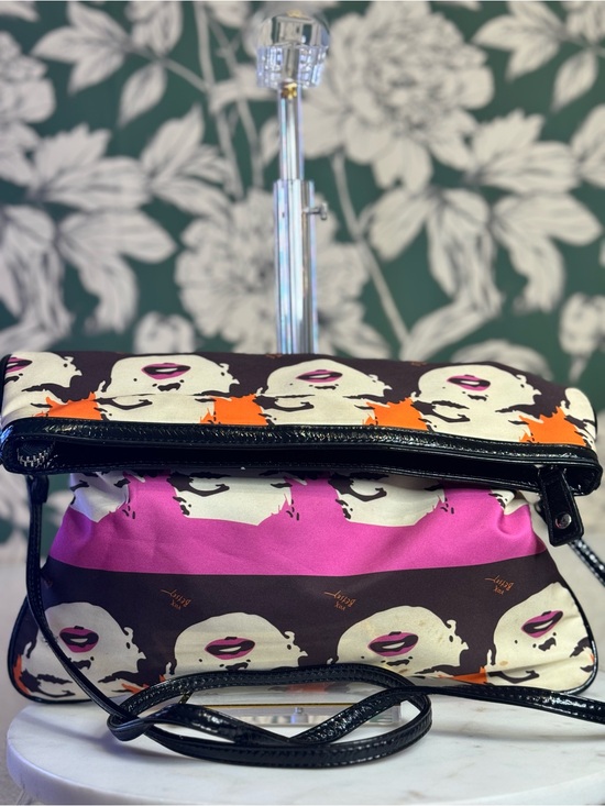 Betsey Johnson Handbags - Betsey Johnson *RARE* Marilyn Monroe Pop Art Foldover Crossbody Bag